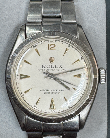 Rolex Oyster Perpetual 34MM Aftermarket White Dial Oyster Bracelet (6085)