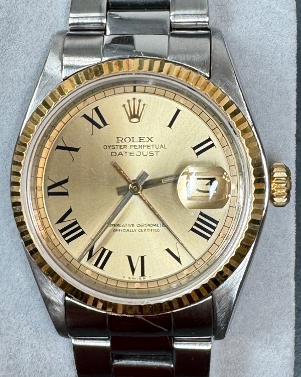 Rolex Datejust 36MM Champagne Dial Aftermarket Steel Bracelet (1601)