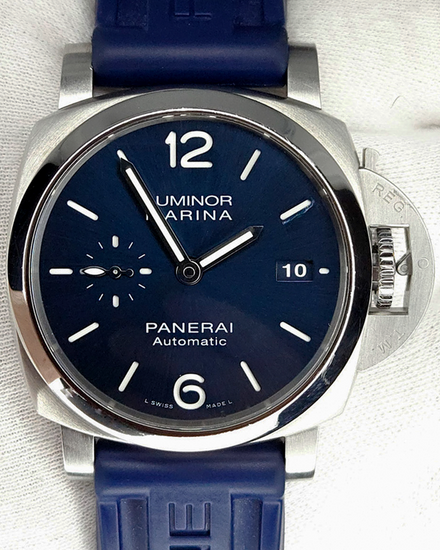 2021 Panerai Luminor Marina 1950 3 Days 42MM Blue Dial Rubber Strap (PAM01393)