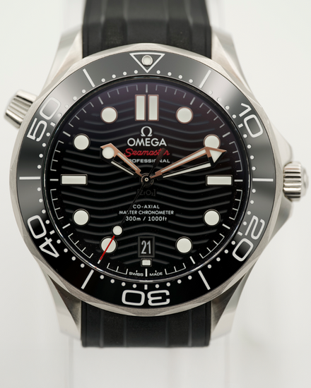 2024 Omega Seamaster Diver 300M 42MM Black Dial Rubber Strap (210.32.42.20.01.001)