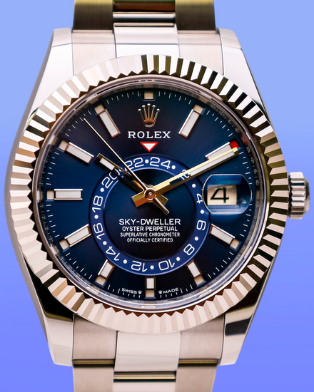 2026 Rolex Sky-Dweller 42MM Blue Dial Oyster Bracelet (336934)