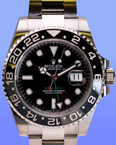 2026 Rolex GMT-Master II "Bruce Wayne" 40MM Black Dial Oyster Bracelet (126710GRNR)