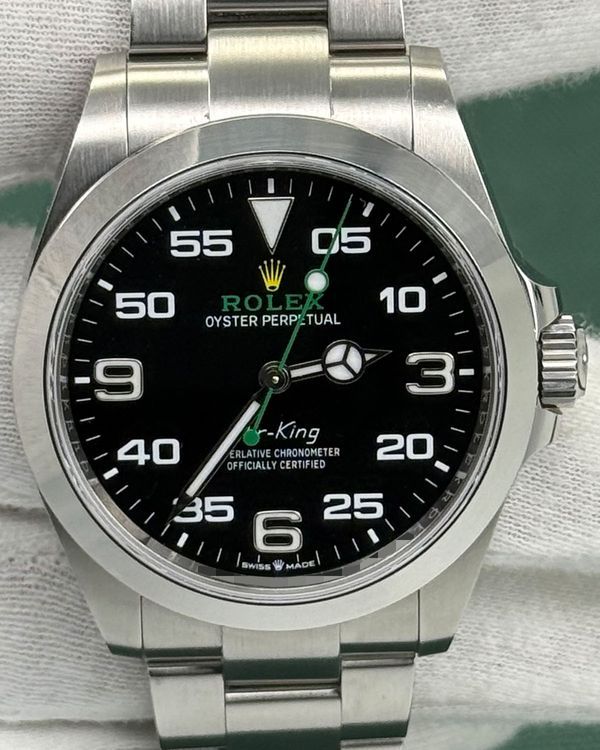 2022 Rolex Air-King 40MM Black Dial Oyster Bracelet (126900)