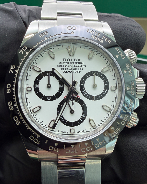 2018 Rolex Cosmograph Daytona "Panda" 40MM White Dial Oyster Bracelet (116500LN)