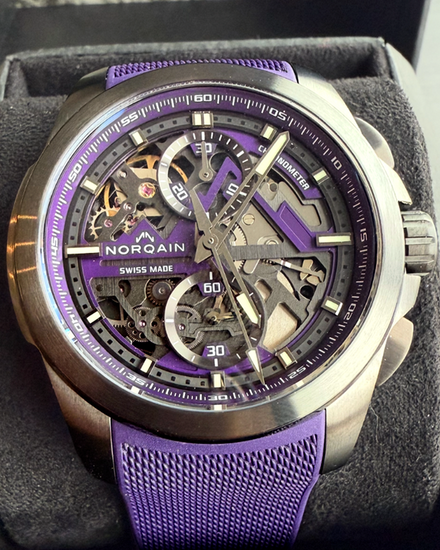 2024 Norqain Independence Skeleton Chrono L.E. 42MM Skeleton Dial Rubber Strap (NNT3200C/P320/32)