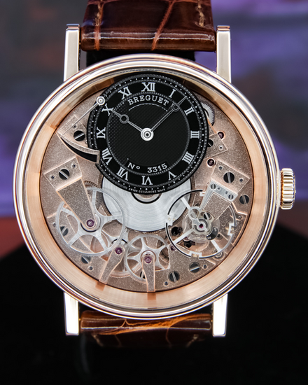 2013 Breguet Tradition 40MM Skeleton Dial Leather Srap (7057BR/R9/9W6)