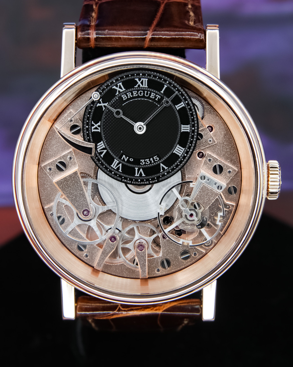2013 Breguet Tradition 40MM Skeleton Dial Leather Srap (7057BR/R9/9W6)