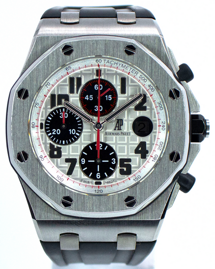 Audemars Piguet Royal Oak Offshore Chronograph 42MM White Dial Rubber Strap (26170ST.OO.D101CR.02)