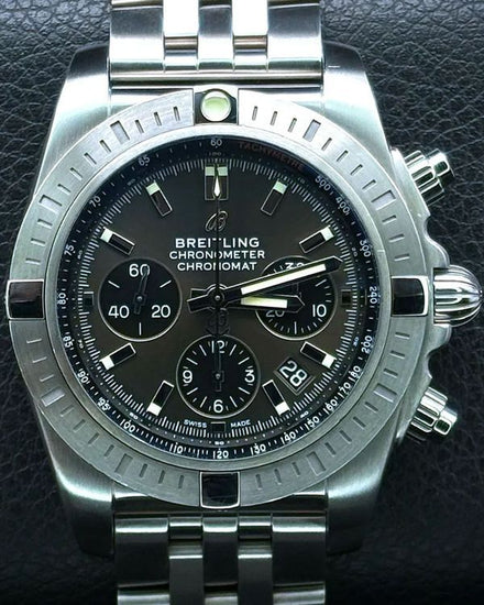 2020 Breitling Chronomat B01 44MM Grey Dial Steel Bracelet (AB0115101F1A1)