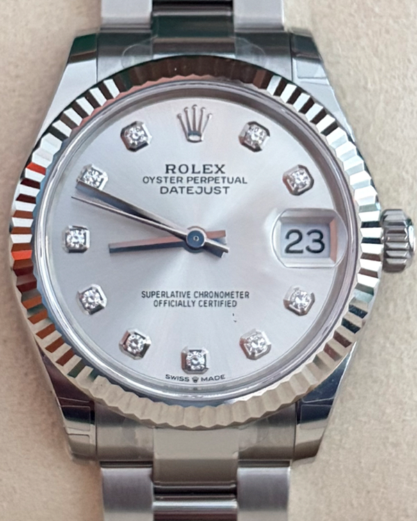 2026 Rolex Datejust 31MM Silver Dial Oyster Bracelet (278274)