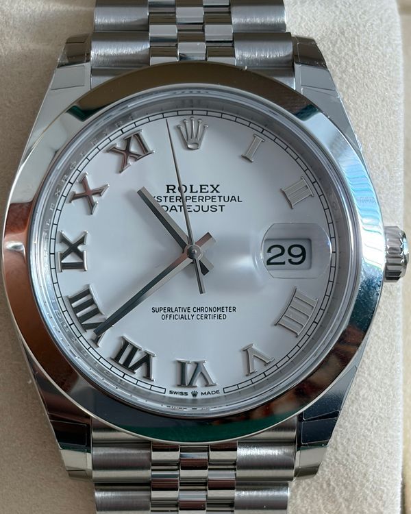 2026 Rolex Datejust 41MM White Dial Jubilee Bracelet (126300)