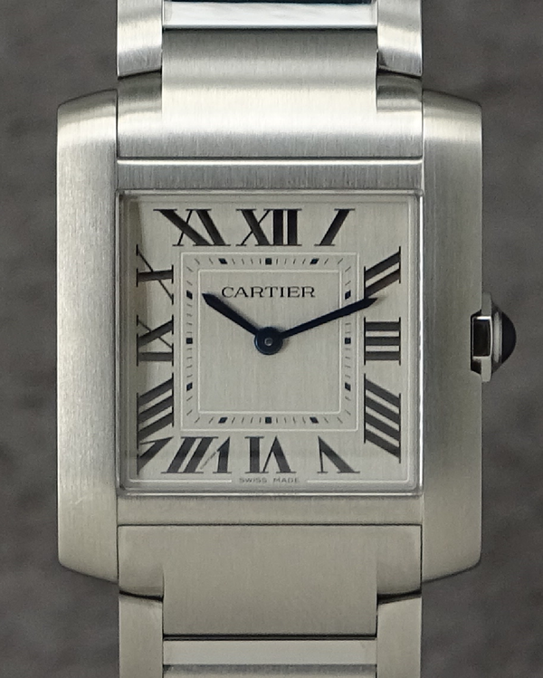 2023 Cartier Tank Française 27MM Quartz Silver Dial Steel Bracelet (WSTA0074)