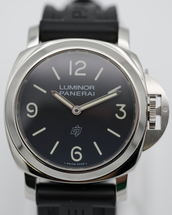 2020 Panerai Luminor Base Logo 44MM Black Dial Rubber Strap (PAM01086)