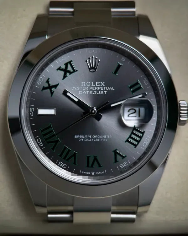 2026 Rolex Datejust "Wimbledon" 41MM Slate Dial Oyster Bracelet (126300)