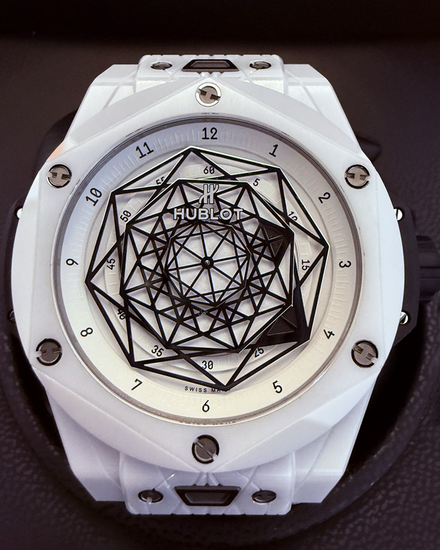 2020 Hublot Big Bang Sang Bleu L. E. 45MM White Dial Leather Strap (415.HX.2027.VR.MXM19)