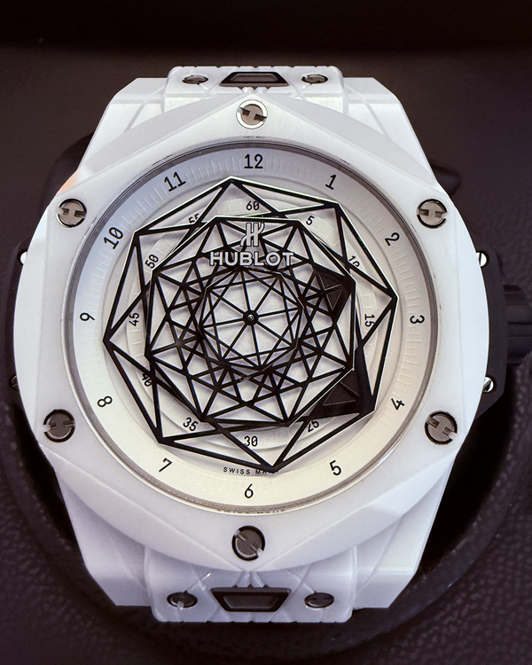2020 Hublot Big Bang Sang Bleu L. E. 45MM White Dial Leather Strap (415.HX.2027.VR.MXM19)