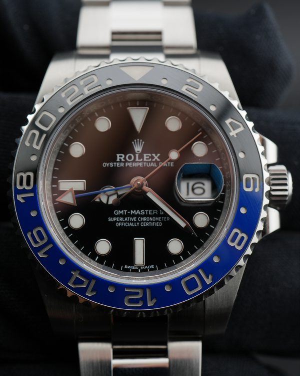 2017 Rolex GMT-Master II "Batman" 40MM Black Dial Oyster Bracelet (116710BLNR)