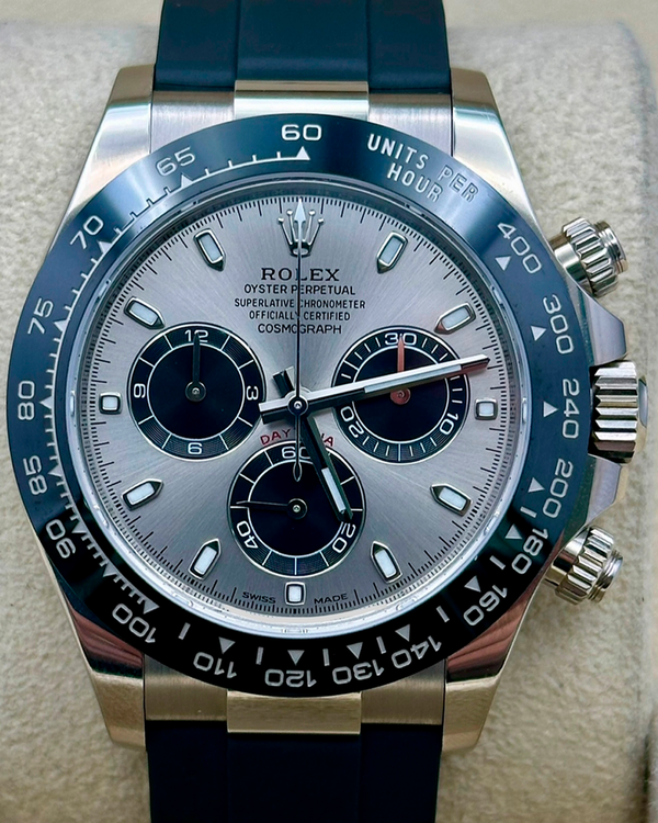 Rolex Cosmograph Daytona "Ghost" 40MM Grey Dial Rubber Strap (116519LN)