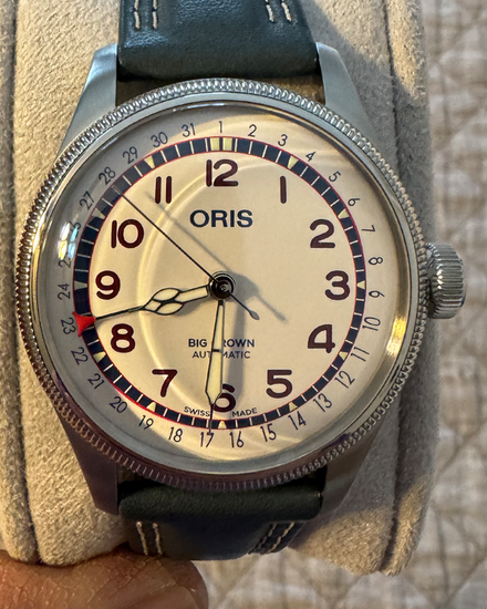 2026 Oris Big Crown Pointer Date "Hank Aaron" L.E. 40MM White Dial Leather Strap (01 754 7785 4081-Set)