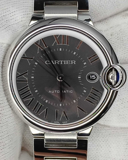 2021 Cartier Ballon Bleu 40MM Grey Dial Steel Bracelet (WSBB0060)