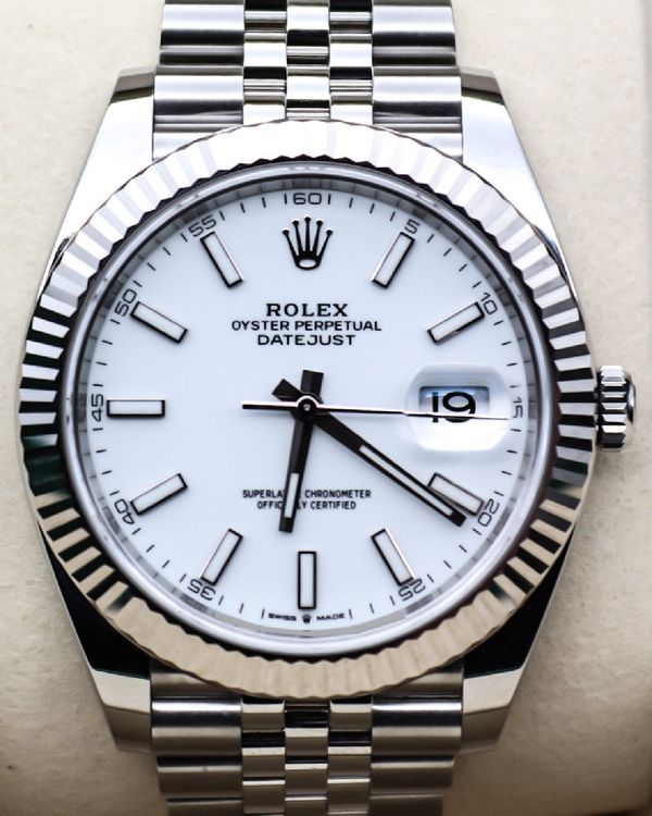 2025 Rolex Datejust 41MM White Dial Jubilee Bracelet (126334)