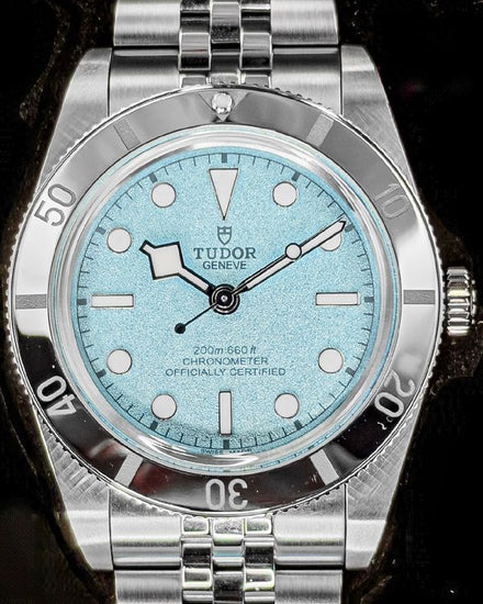 No Reserve - 2025 Tudor Black Bay 54 "Lagoon Blue" 37MM Blue Dial Steel Bracelet (79000)