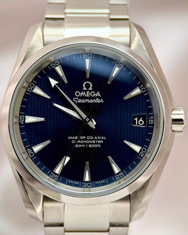 2019 Omega Seamaster Aqua Terra 38.5MM Blue Dial Steel Bracelet (231.10.39.21.03.002)
