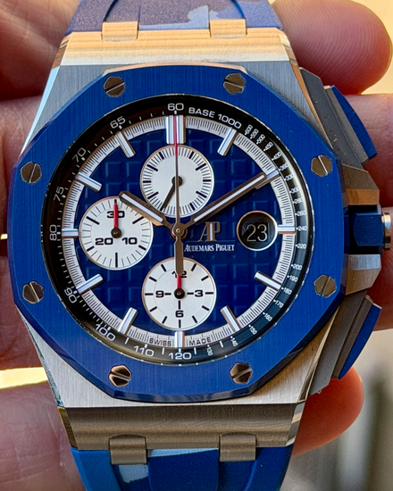 Audemars Piguet Royal Oak Offshore Chronograph "Blue Camo" L.E. 44MM Blue Dial Rubber Strap (26400SO.OO.A335CA.01)