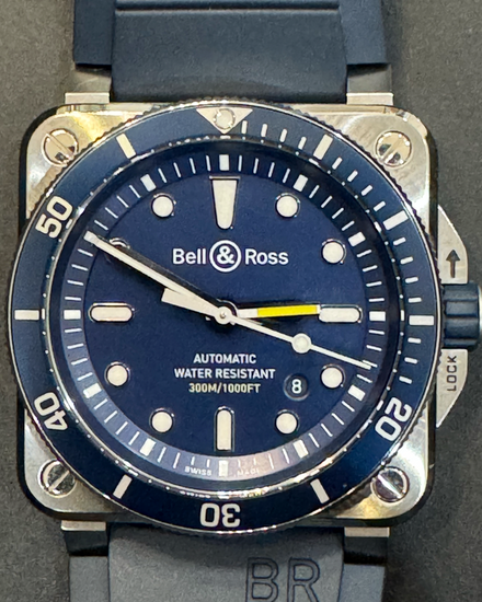 Bell & Ross BR 03-92 Diver 42MM Blue Dial Rubber Strap (BR0392-D-BU-ST/SRB)