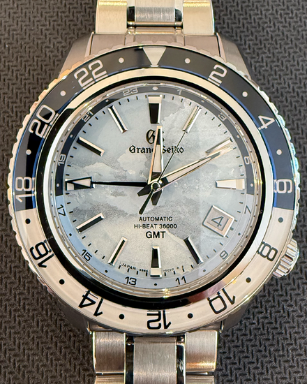 2023 Grand Seiko Sport GMT "Sea of Clouds" L.E. 44MM Ice Blue Dial Steel Bracelet (SBGJ275G)