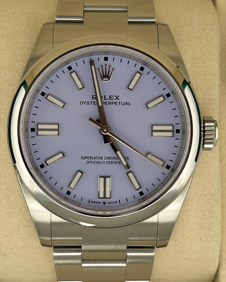 2026 Rolex Oyster Perpetual 41MM Lavender Dial Oyster Bracelet (134300)