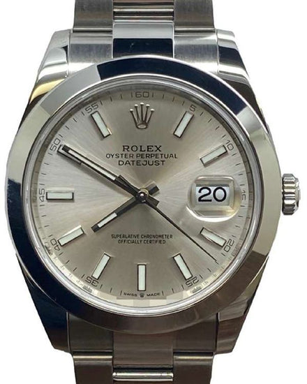 2023 Rolex Datejust 41MM Silver Dial Oyster Bracelet (126300)