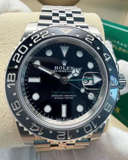 2025 Rolex GMT-Master II "Bruce Wayne" 40MM Black Dial Jubilee Bracelet (126710GRNR)