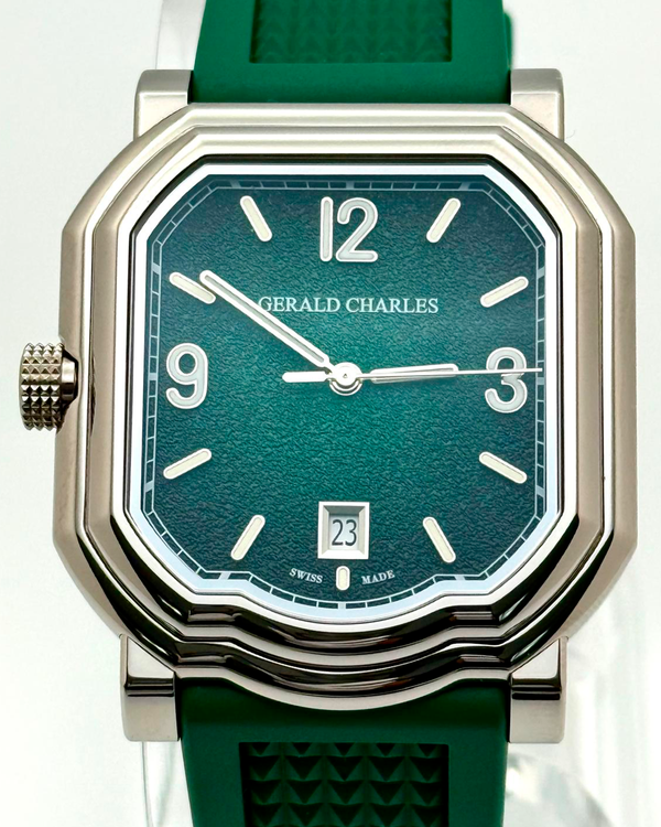 2026 Gerald Charles Maestro GC Sport "Tennis" L.E. 39MM Green Dial Rubber Strap (GC2.0-TX-TN-02-GR)