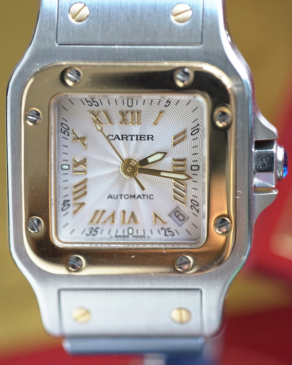 2000 Cartier Santos Galbée 24MM Silver Dial Two-Tone Bracelet (W20045C4)