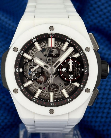 No Reserve - 2020 Hublot Big Bang Integrated White Ceramic 42MM Skeleton Dial Ceramic Bracelet (451.HX.1123.HX)