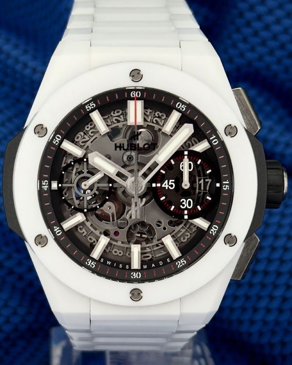 No Reserve - 2020 Hublot Big Bang Integrated White Ceramic 42MM Skeleton Dial Ceramic Bracelet (451.HX.1123.HX)