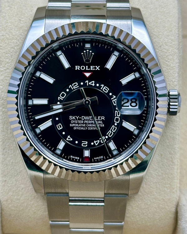2021 Rolex Sky-Dweller 42MM Black Dial Oyster Bracelet (326934)
