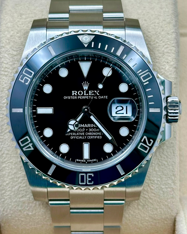 2018 Rolex Submariner Date 40MM Black Dial Oyster Bracelet (116610LN)