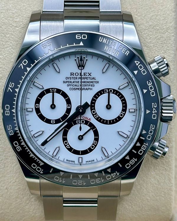 Rolex Cosmograph Daytona "Panda" 40MM White Dial Oyster Bracelet (126500LN)
