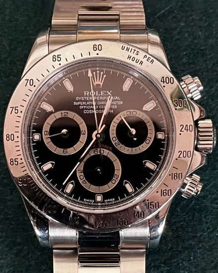 2002 Rolex Cosmograph Daytona 40MM Black Dial Oyster Bracelet (116520)