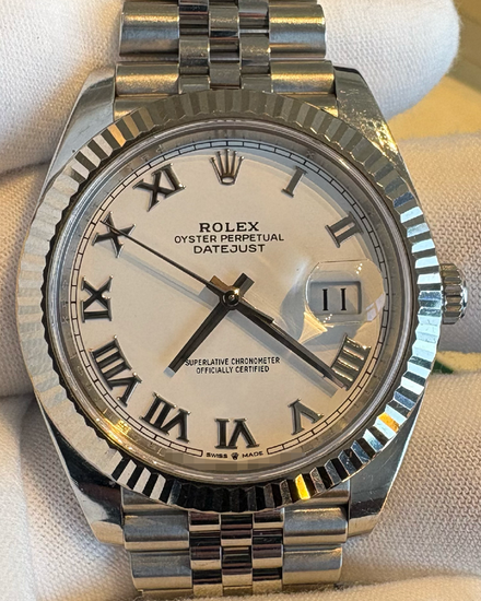 2020 Rolex Datejust 41MM White Dial Jubilee Bracelet (126300)