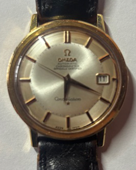 1966 Omega Constellation 35.8MM Silver Dial Leather Strap (168004/14)