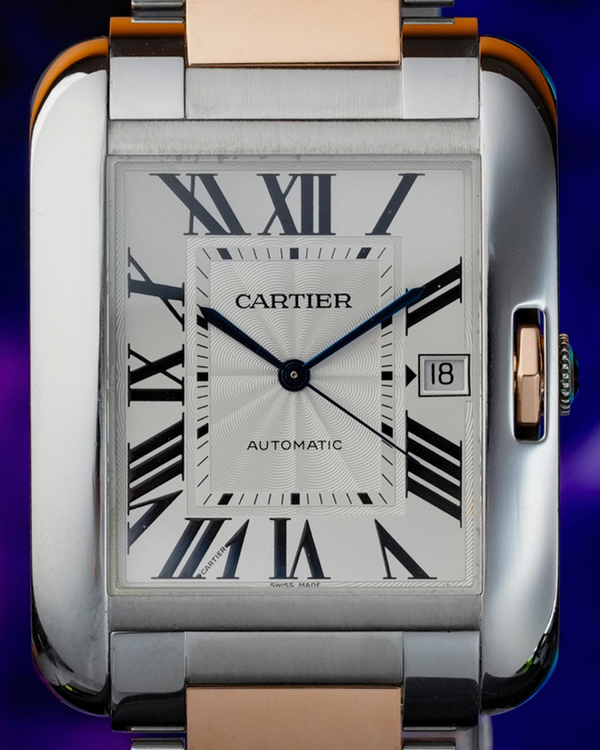 2017 Cartier Tank Anglaise 36MM Silver Dial Two-Tone Bracelet (W5310006)