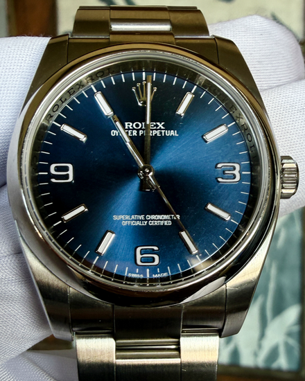 2011 Rolex Oyster Perpetual 36MM Blue Dial Oyster Bracelet (116000)