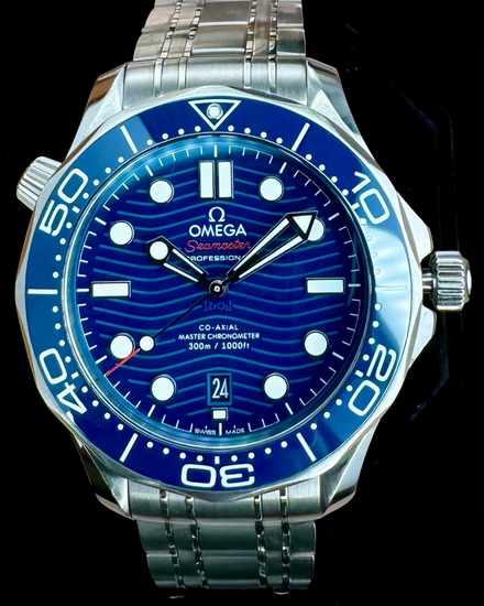 No Reserve - 2024 Omega Seamaster Diver 300M 42MM Blue Dial Steel Bracelet (210.30.42.20.03.001)
