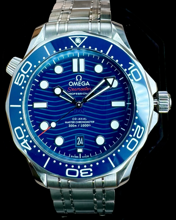 No Reserve - 2024 Omega Seamaster Diver 300M 42MM Blue Dial Steel Bracelet (210.30.42.20.03.001)