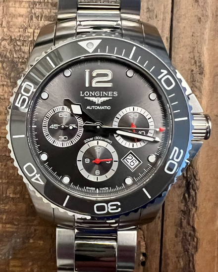 2025 Longines HydroConquest 43MM Grey Dial Steel Bracelet (L3.883.4.76.6)
