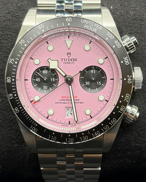 2025 Tudor Black Bay Chrono "Flamingo" 41MM Pink Dial Steel Bracelet (79360N)