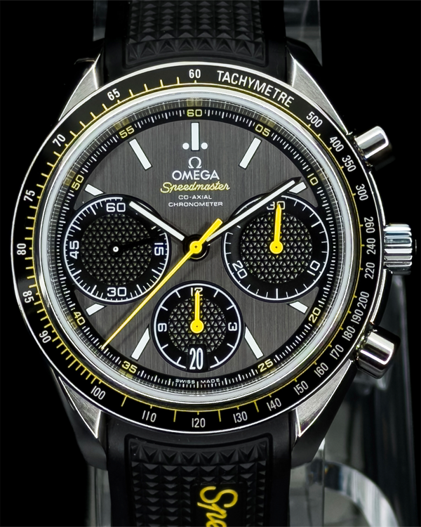 2025 Omega Speedmaster Racing 40MM Grey Dial Rubber Strap (326.32.40.50.06.001)